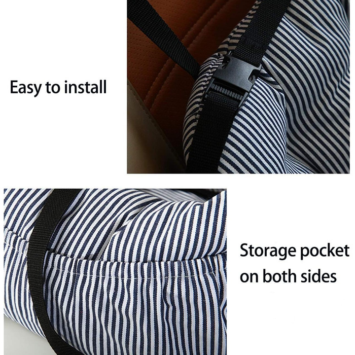 Крісло-ліжко для собак, тепле та пральне, з кишенею для зберігання