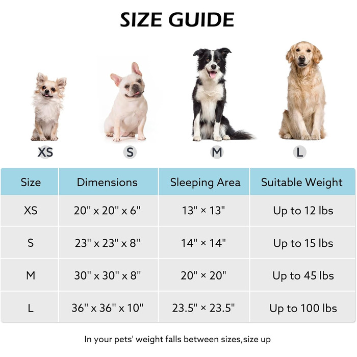 Кругле ортопедичне ліжко для собак JOEJOY Donut, чорний колір, розмір L (36x36x10 см)