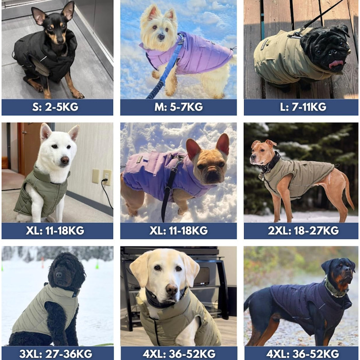 Зимова куртка для собак Spark Paws Warmshield™, чорна, теплий фліс, водовідштовхуюча, вітрозахисна, з відбивачами, для середніх і великих порід, захист від холоду, парка