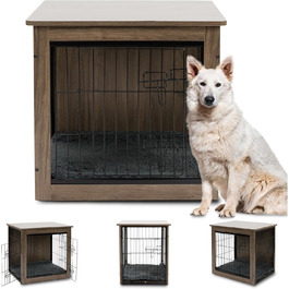 MaxxPet клітка для собак, металева, для малих порід, чорна, з двома дверима, 69x51x60 см, для дому