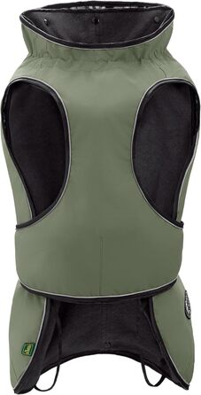 Водонепроникний теплий дощовик для собак Hunter Uppsala, хакі, 2в1 знімний підкладка, розмір 30