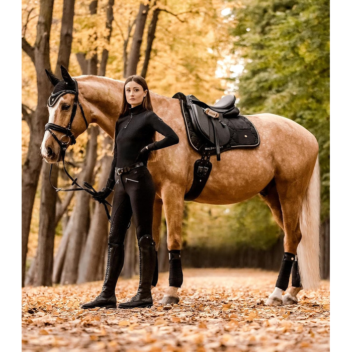 Широкий підхвіст WALDHAUSEN Modern Rosé, чорний, для коней