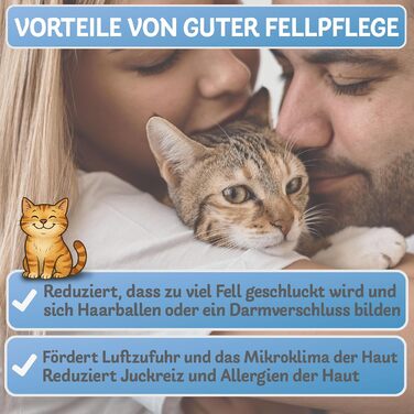 Бурштук для котів BluePet для догляду за підшерстям, вичісування та розплутування шерсті. Підходить для котів з довгою шерстю.