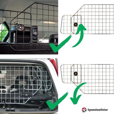 Сітка для собак у багажник авто, регульована металева сітка-перегородка, захист для тварин
