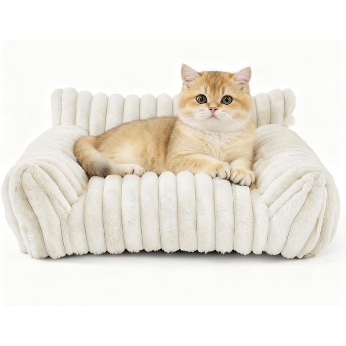 М'яке ліжко для собак та котів RANJIMA: зручне, пухнасте, миється, для кошенят та цуценят