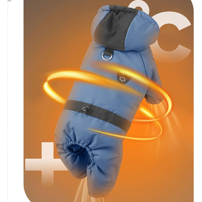 Зимовий теплий пуховик для собак, для активного відпочинку, прогулянок, холодної погоди, білі, розмір M