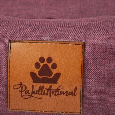 Ліжко для собак PaLulli Animal - міцне, водонепроникне, з м'яким знімним подушками, 115x85x18 см, Бордовий