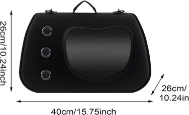 Сумка-переноска для собак та котів, чорна | Зручна, легка, для подорожей, пікніків, кемпінгу