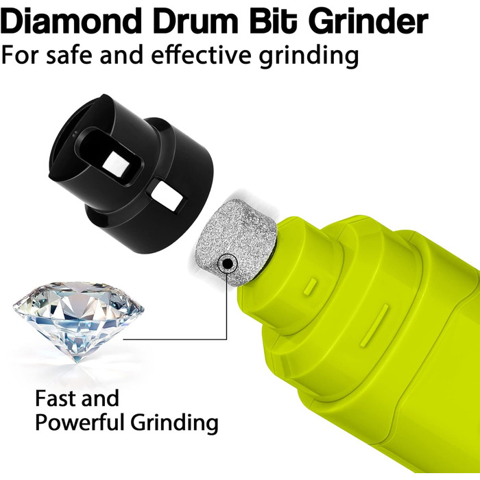 Електричний точилка для кігтів собак Casfuy - професійний, 2 швидкості, акумуляторний. Безпечна догляд за кігтями для собак та котів, малих та середніх порід