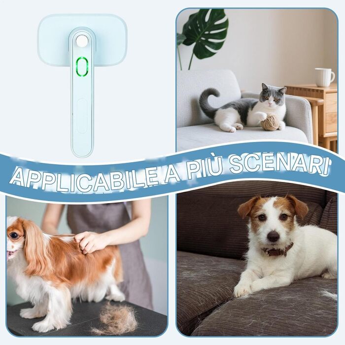 Щітка для собак, самоочисна, для вичісування підшерстка, масажна, для цуценят та кошенят, підходить для довгої та короткої шерсті