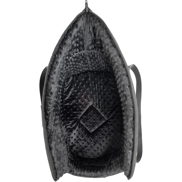 Сумка-переноска для собак та котів, чорна, Minky, 38x28x28 см, до 10 кг