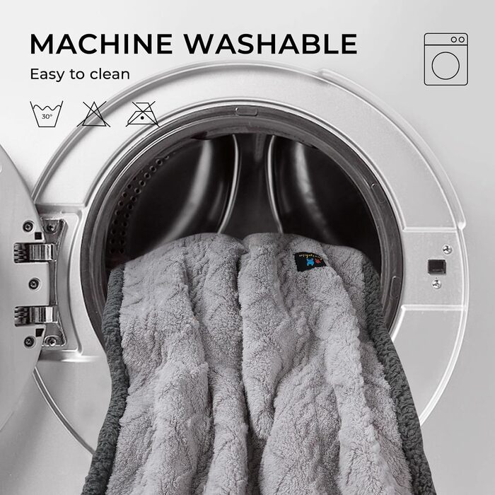 Водонепроникний килимок для собак Luciphia, миючий, для собак, котів, цуценят, теплий, м'який, флісовий, шерпа, для ліжка, дивана, софи, (102*145см) (145*165см)