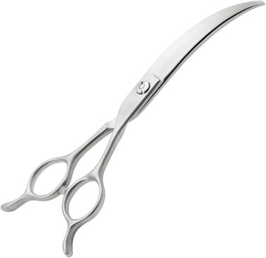 Професійна вигнута ножиці для грумінгу собак 7.0 дюймів (45°) з японської сталі 440C