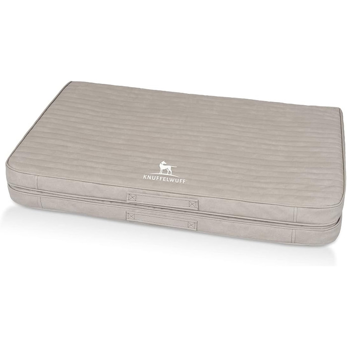 Ортопедичний килимок для собак Knuffelwuff Roanoke: 100 x 80 см, сірий, знімний, миючий, для великих, середніх та малих собак