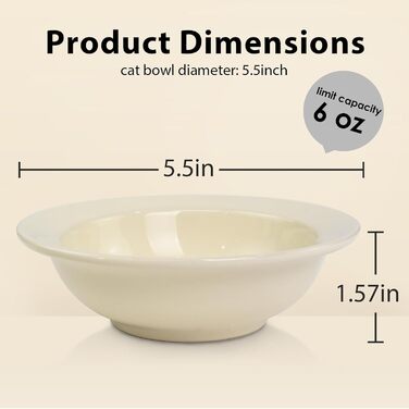 Підвищений годівниця для котів, керамічна миска для котів на металевій підставці, антиковзаюча, без витоку, для дому