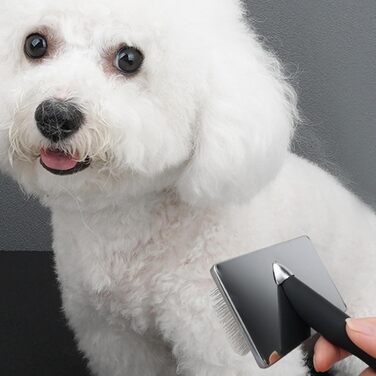 Щітка для собак від линяння, видалення підшерстя - інструмент для видалення шерсті для довгошерстих та короткошерстих собак