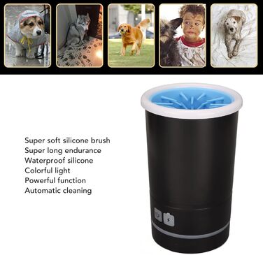 Мийка для лап собак Pssopp - портативна силіконова щітка для чищення лап домашніх тварин. Підходить для собак та котів.