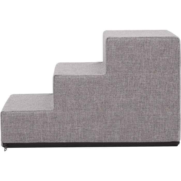 Сходинка для собак і котів Tiertreppen - пандус для маленьких собак і котів, 3 сходинки, сірий, висота 30 см