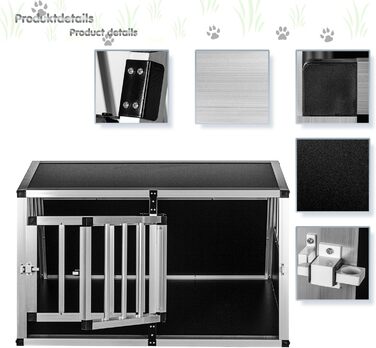 Кія для собак з похилою передньою та задньою стінками 75° - вибір розміру, M (54×69×60 см), для собак вагою до 89 кг