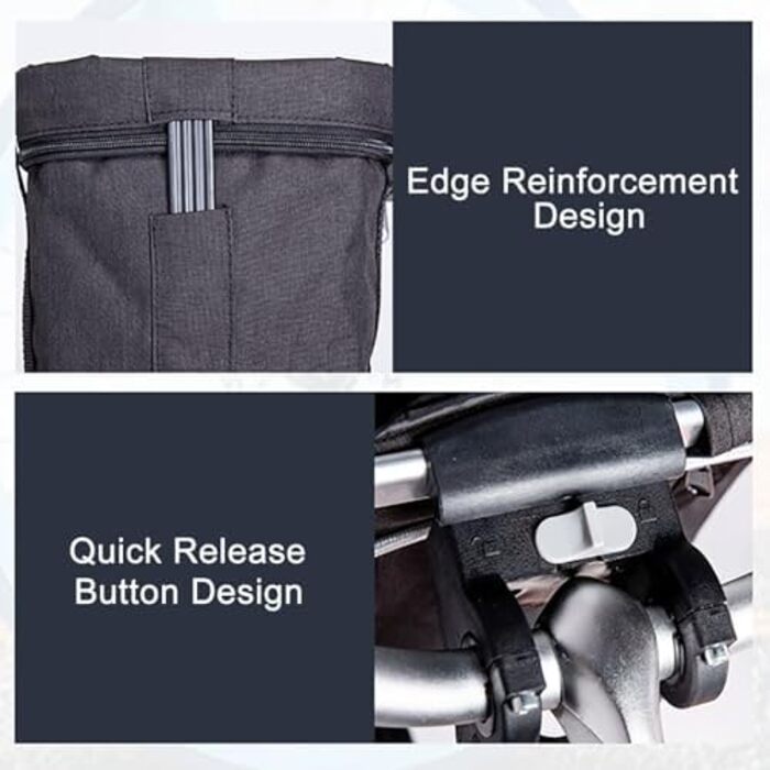 Складаний велосипедний кошик для тварин, знімний кріплення на кермо, для собак та котів, швидке кріплення, чорний