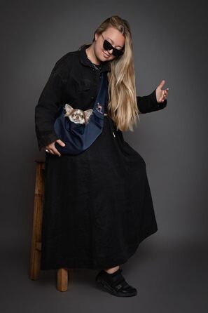 Трансформер для собак Noah & Paw до 5 кг: зручна переноска з регульованим ремінцем та м'яким хутром, подвійний захист, преміум-тканина Twill