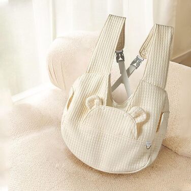 Рюкзак для тварин: переноска для собак та котів 2-12 кг, туристичний, складний, бежевий