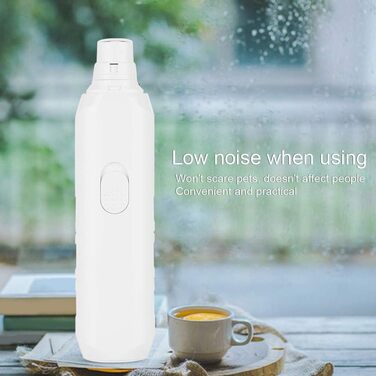 Електричний точилка для кігтів Yctze для собак та котів – тиха, безпечна, біла