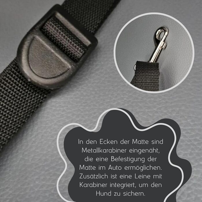 Килимок у багажник для собак Golden Dog, захист для автомобільного сидіння, чорний, 110 x 90 см, штучна шкіра