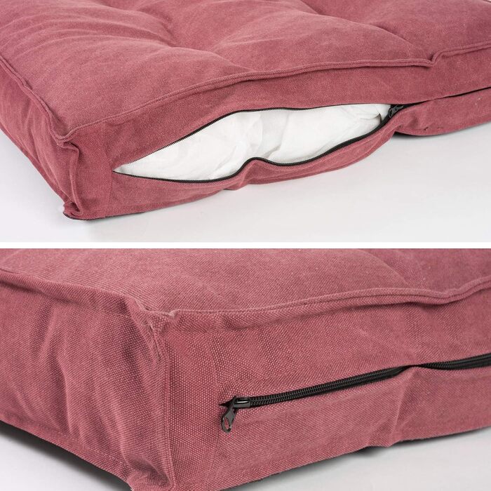 Килимок для собак JAMAXX, 65x55 см, рожевий, з м'якою та зручною наповнювачем, знімний чохол, дизайн Vintage Canvas