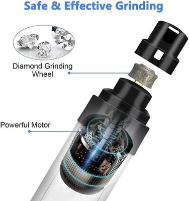 Електричний триммер для собак OrthoTrimmer від SWZEC - безпечний та ефективний для догляду за кігтями вдома (білий)