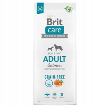 Беззерновий корм для дорослих собак Brit Care Grain-Free Adult Salmon з лососем, 12 кг
