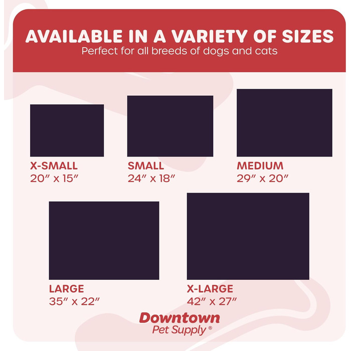 Підстилка для переноски Kalahari від Downtown Pet Supply, 73,7 x 50,8 см, водонепроникна, Ripstop Nylon, можна прати в машині, розмір M, L 74 x 51 x 51 см