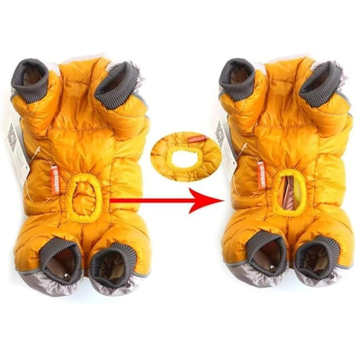 Жовтий теплий зимовий водонепроникний одяг для собак, куртка для собак, велика, середня, маленька, для дому та вулиці, жовтий, розмір L