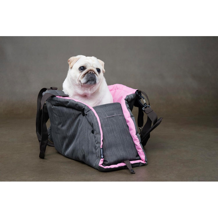 Сумка-переноска для собак і котів Flamingo Xenos Taupe - 47x25x28 см - Міцна та зручна
