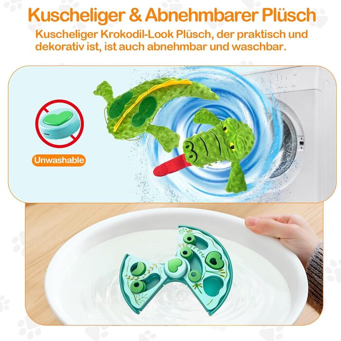 Інтерактивна іграшка для котів Migipaws: килимок-нюхалка, іграшка-крокодил з функцією запису та відтворення, розвиваюча іграшка для кошенят та цуценят