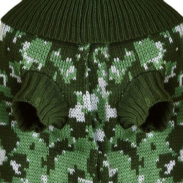 Світшот для собак Jecikelon, камуфляж, з коміром-стійкою, теплий, для маленьких собак та котів, розмір L, зелений