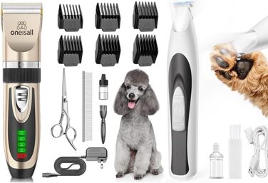 Триммер для догляду за лапами собак Oneisall Paw Trim Pro - безшумний, акумуляторний, для лап, очей, вух, обличчя