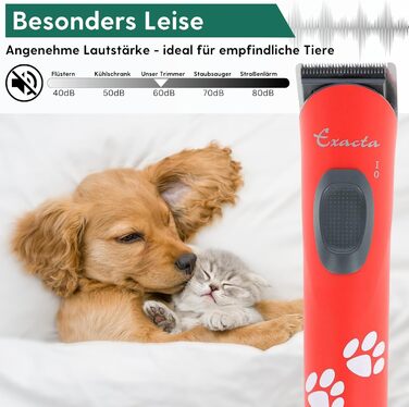 Машинка для стрижки собак Agrarzone Edition Aesculap Exacta біла - з запасним лезом - триммер для лап тихий & без вібрації - легка та зручна для собак та котів