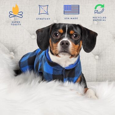 Теплий собачий пуловер Gold Paw Duluth з двошарової флісової тканини - м'який, теплий одяг для собак, еластичний, машинного прання, підходить для будь-якої пори року, леопардовий/чорний, розмір 6