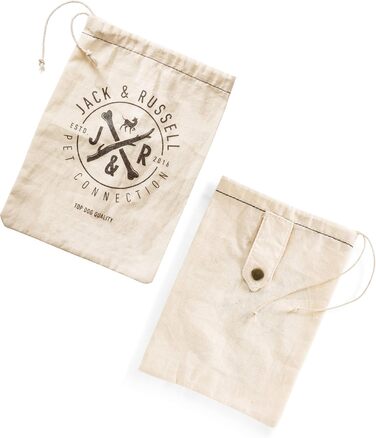 Преміум шкіряний нашийник для собак Jack Russell Lilly - нашийник з натуральної шкіри телятини, нашийник для собак, шкіряний (XXL, Коричневий/Чорний) XXL - обхват шиї 49,0-60,5 см Коричневий/Чорний