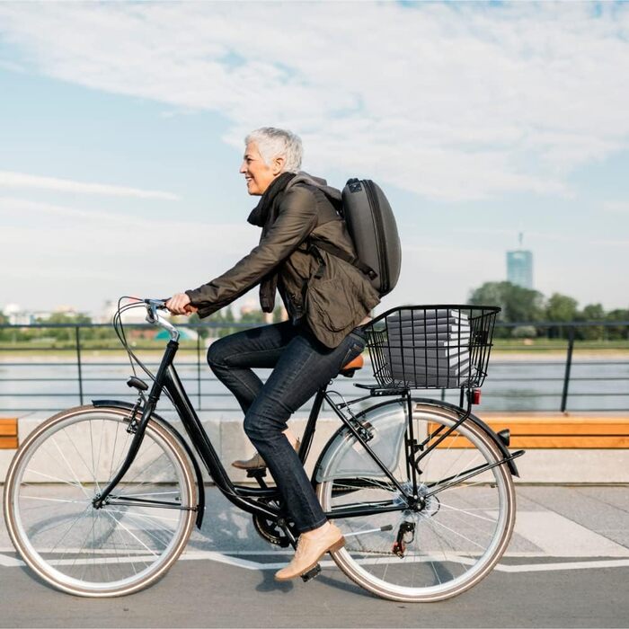 Задній велосипедний кошик з металу, великий, з водонепроникним покриттям та сіткою для багажу. Підходить для собак, покупок, пікніків, шкільних речей. M2
