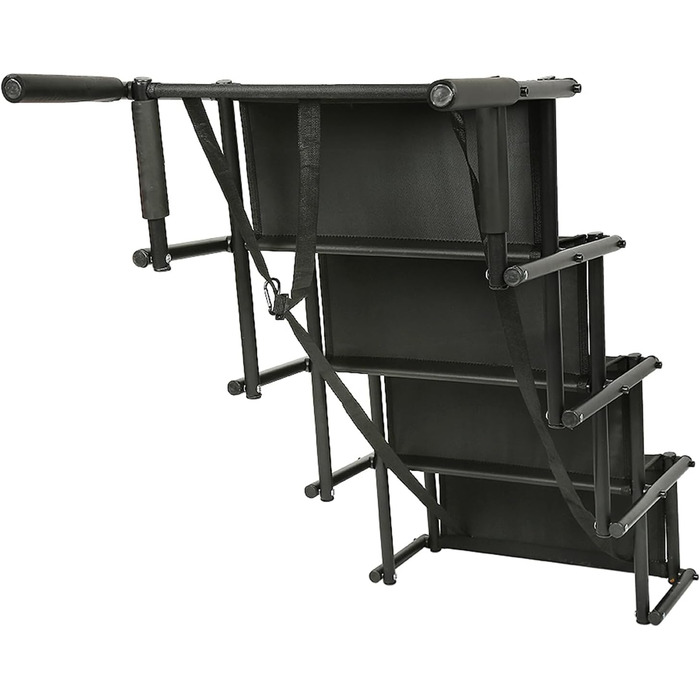 Рампа для собак Homewell - складана, до 70 кг, регульована, для малих, середніх та великих собак, легка у зберіганні (чорна)