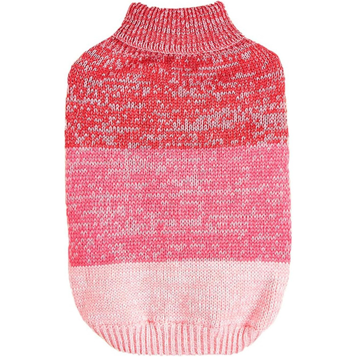 Теплий зимовий пуловер для собак Jecikelon, рожевий, розмір S/M, для маленьких собак та цуценят