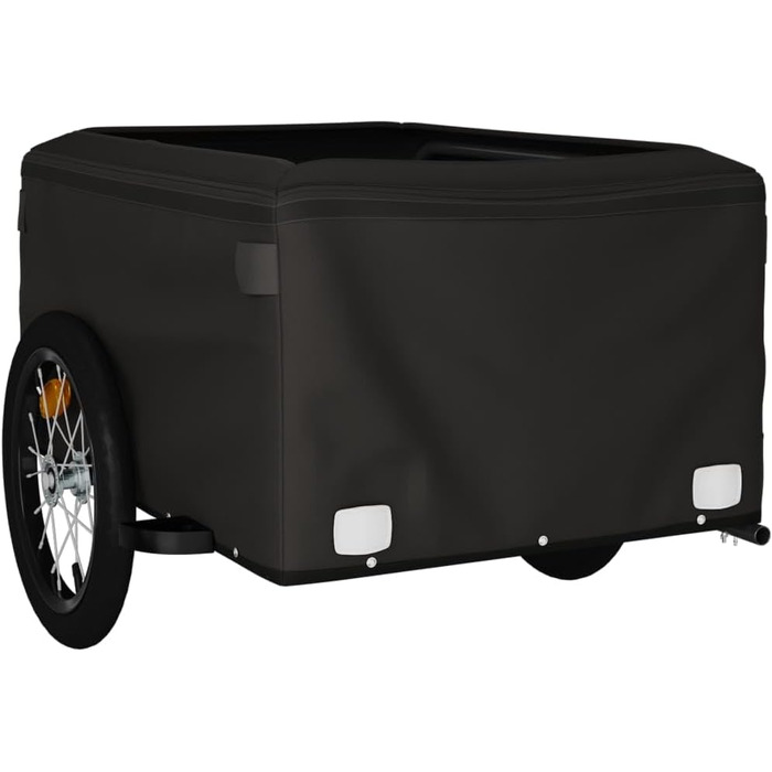 Причіп для велосипеда, вантажний, 45 кг, чорний та синій. Для покупок, подорожей, велосипедних турів. Швидка установка