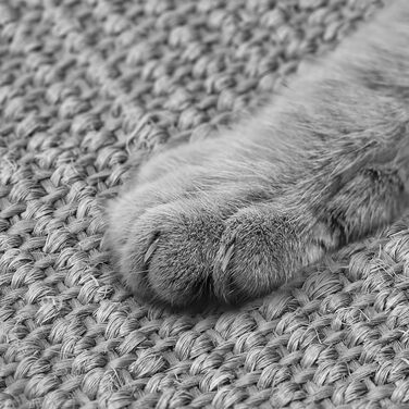 Килимок для котів Graciadeco з сизалю, 60 x 40 см. Захист меблів від подряпин. Сірий