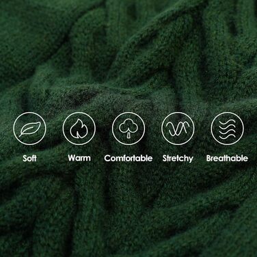 Теплий зимовий пуловер для собак великих порід L, зелений. Пуловер з ворітцем-горловиною, машинного в'язання, для Французького бульдога, Шнауцера, Мальтезе, Бішон Фрізе, Бостон-тер'єра. Легко прати.