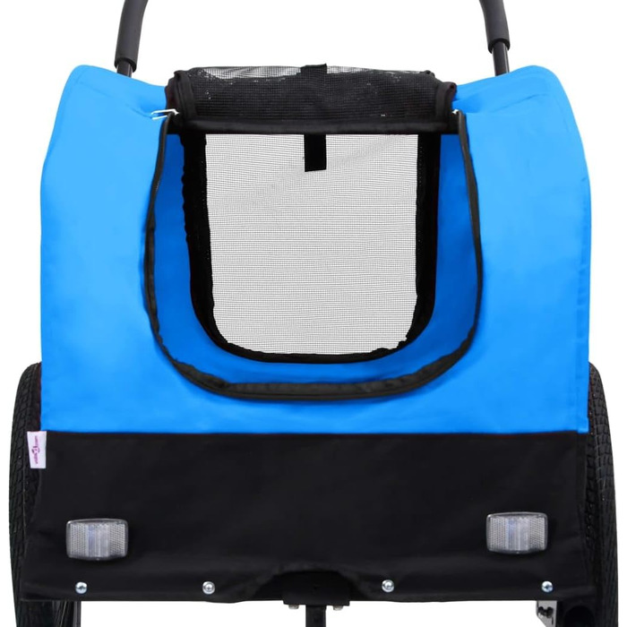 Причіп для велосипеда, 63,5x143x103 см, блакитний та чорний