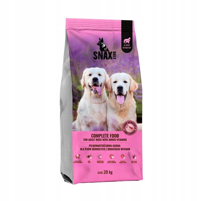 Сухий корм для собак SNAX DAILY Karma з ягнятиною, 20 кг