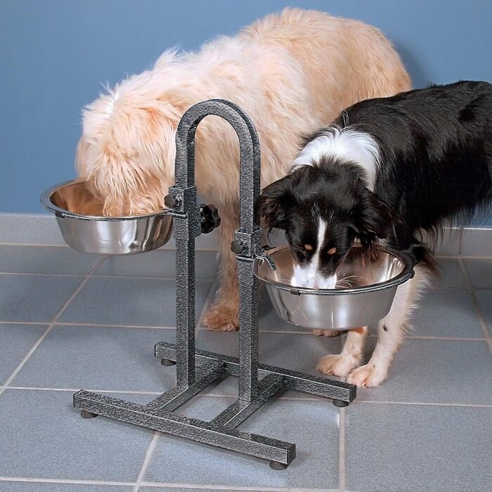 Trixie Hundebar регульована подвійна миска для собак, 2×2,8 л, діаметр 24 см