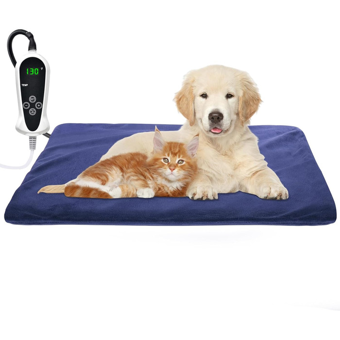 Електричний нагрівальний килимок для собак та котів RIOGOO, 55x45 см, з автовимкненням